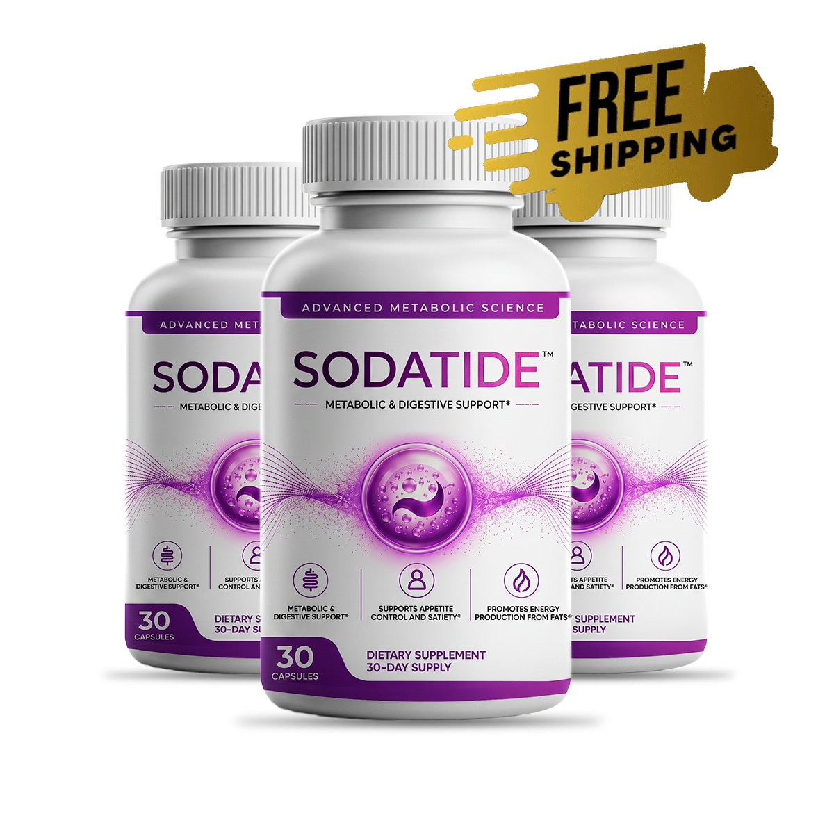 Sodatide three bottles